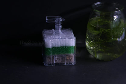 square sponge filter loaded with filter medias